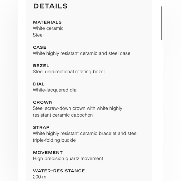 CHANEL J12 WATCH, 33 MM White highly resistant ceramic and steel - Picture 6 of 6